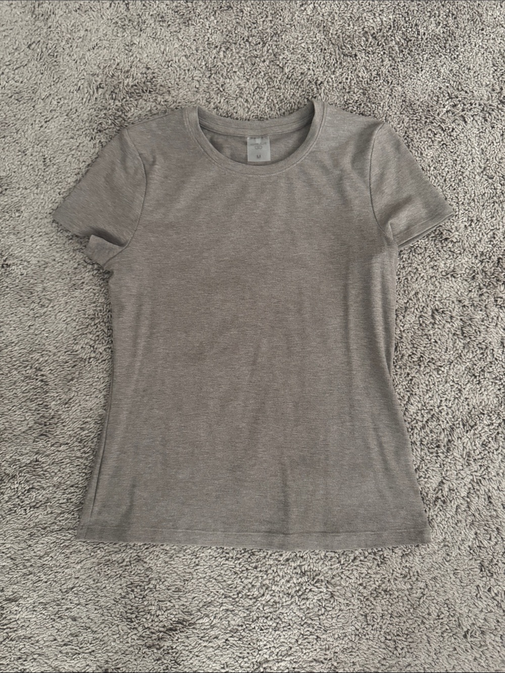 CALIA by Carrie Underwood Short Sleeve Crewneck Tee in Gray